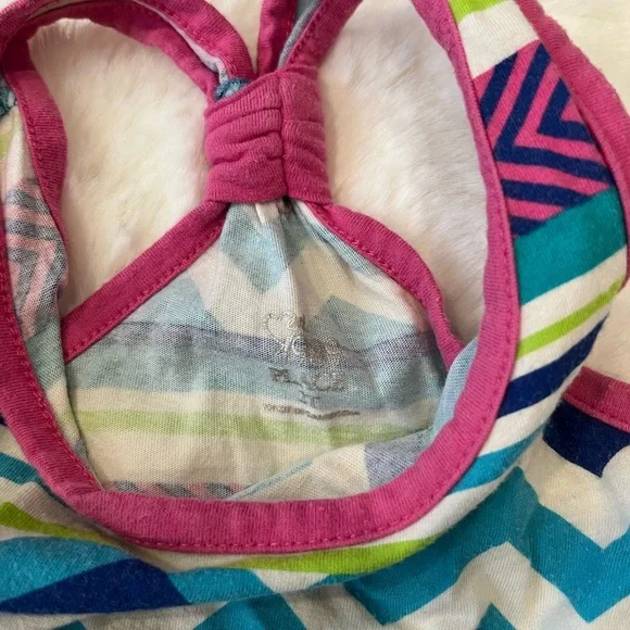 Colorful Chevron Pattern Dress - Picture 2 of 2